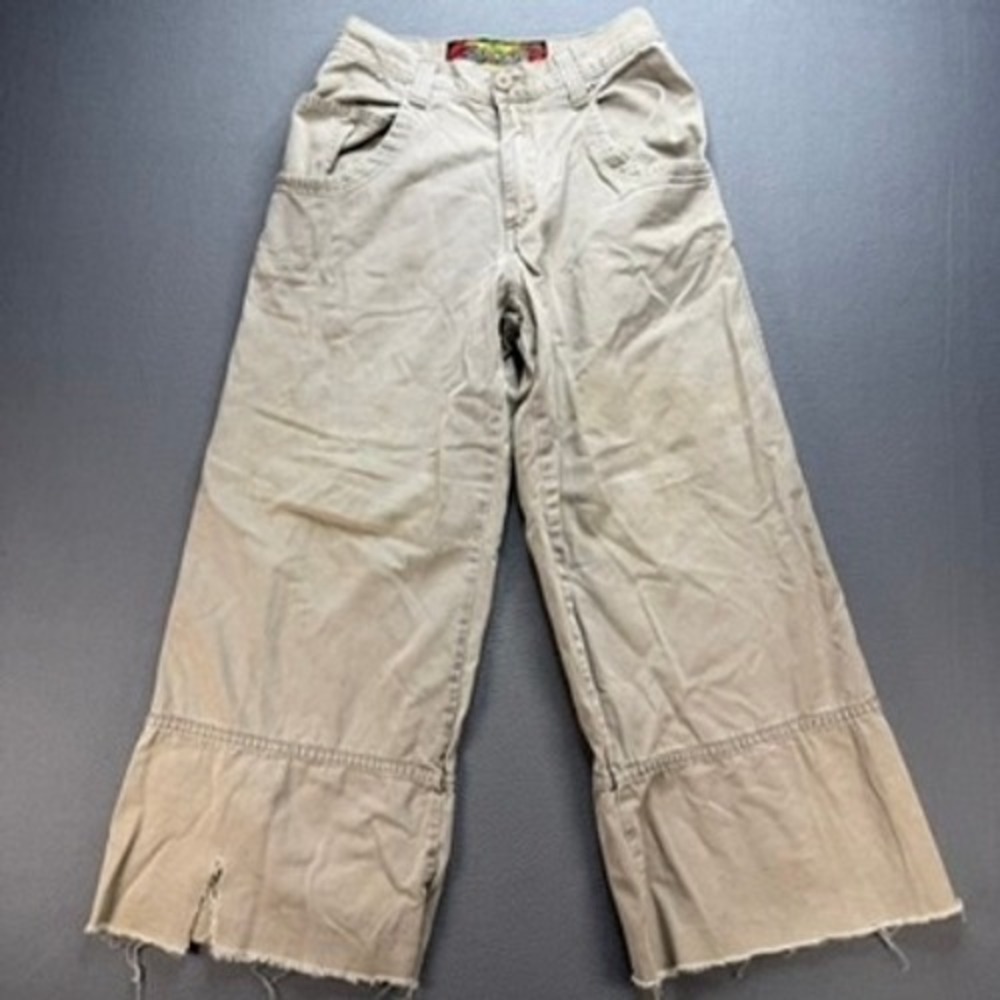 JNCO Pants Mens 30 (FIT 28x26) Khaki Graff Baggy Skater Vintage 90s Thrashed